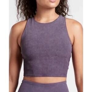 Athleta Conscious Crop Tank Top Y2K sport Women's Purple Size Medium A003340
